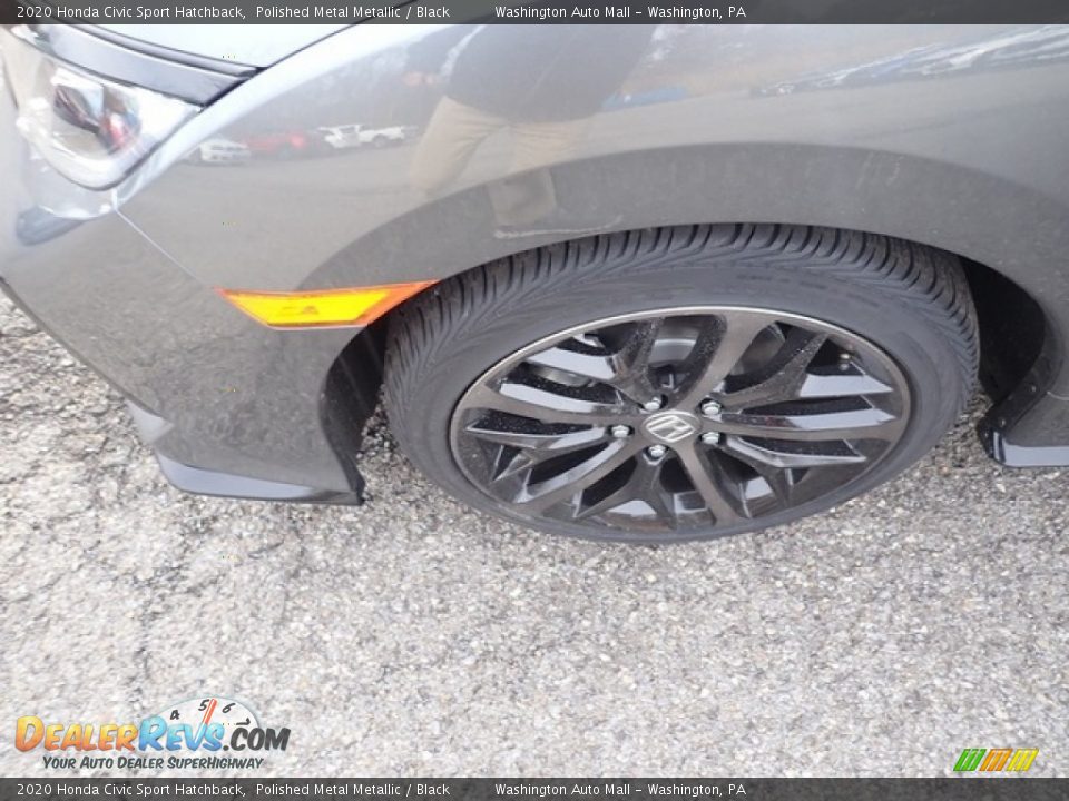 2020 Honda Civic Sport Hatchback Polished Metal Metallic / Black Photo #7