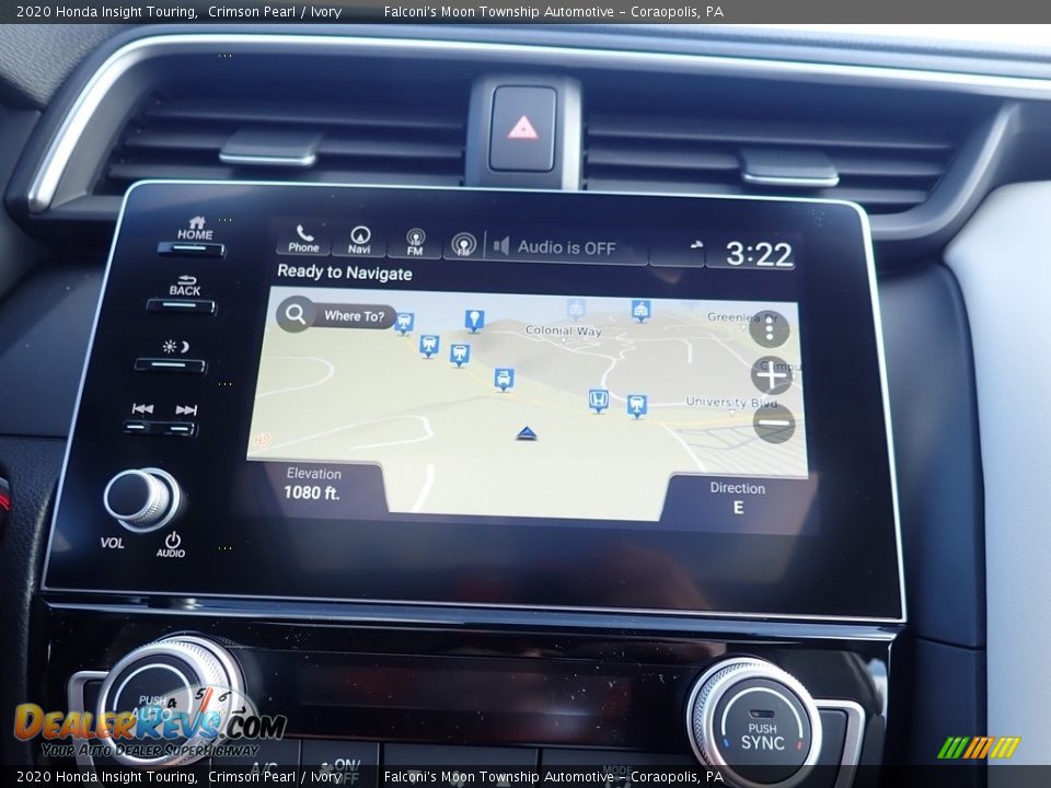 2020 Honda Insight Touring Crimson Pearl / Ivory Photo #14