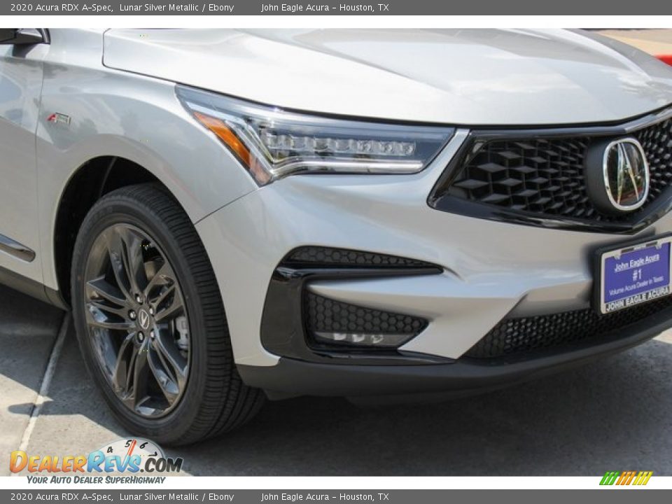 2020 Acura RDX A-Spec Lunar Silver Metallic / Ebony Photo #11