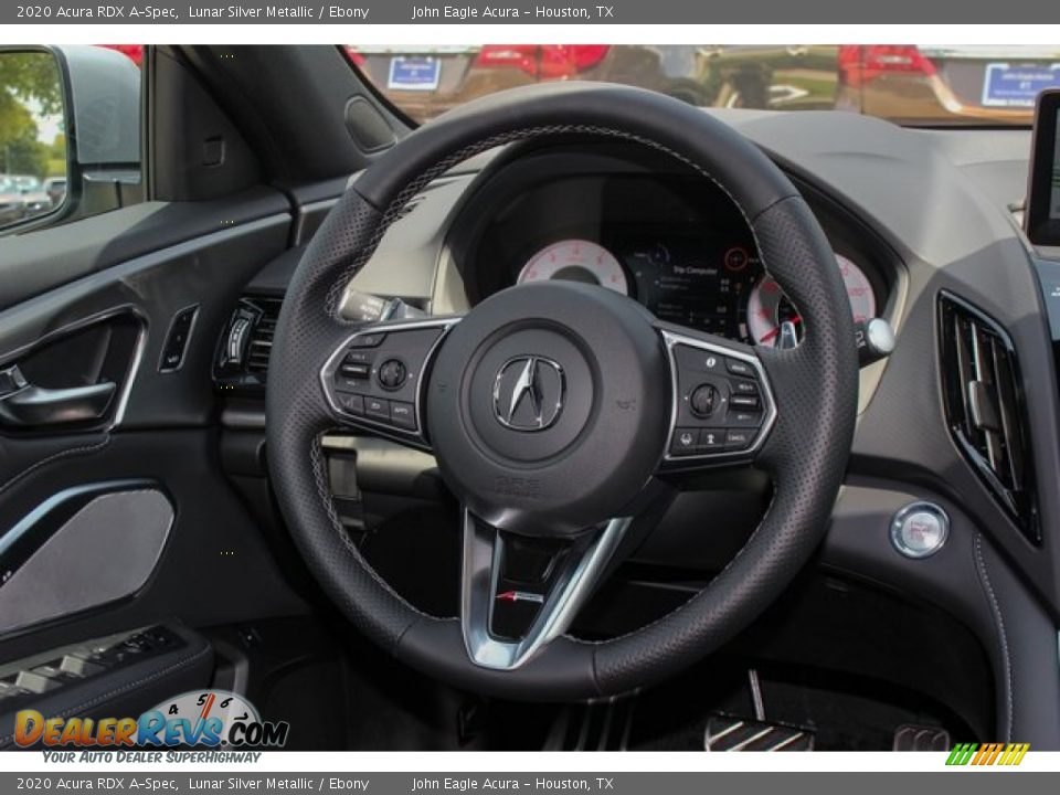 2020 Acura RDX A-Spec Lunar Silver Metallic / Ebony Photo #27