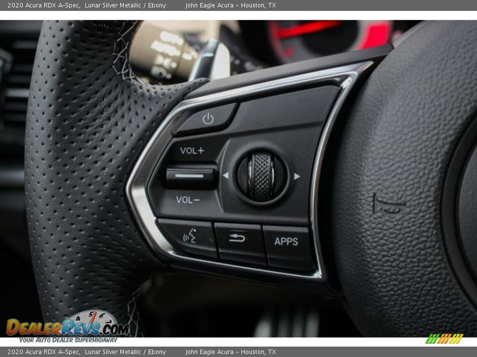 2020 Acura RDX A-Spec Lunar Silver Metallic / Ebony Photo #34
