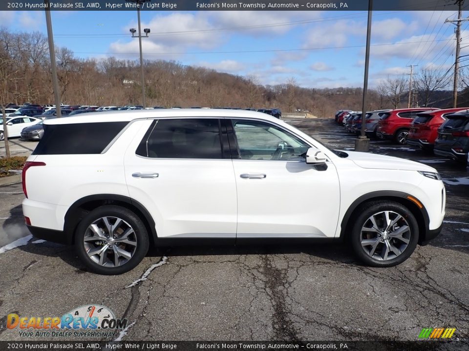 2020 Hyundai Palisade SEL AWD Hyper White / Light Beige Photo #1