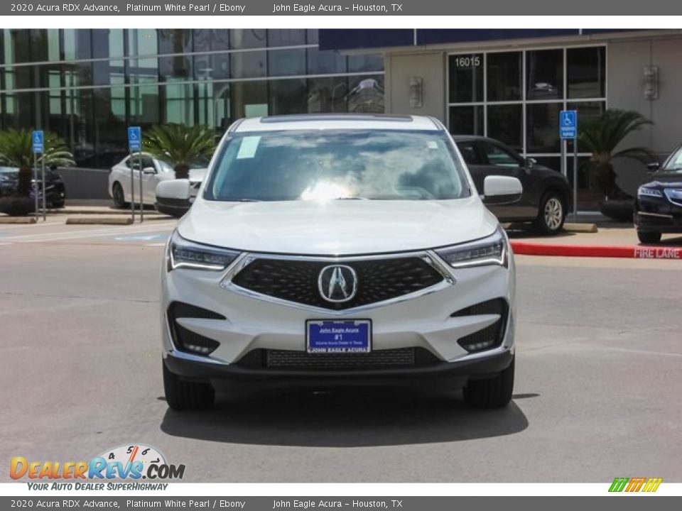 2020 Acura RDX Advance Platinum White Pearl / Ebony Photo #2