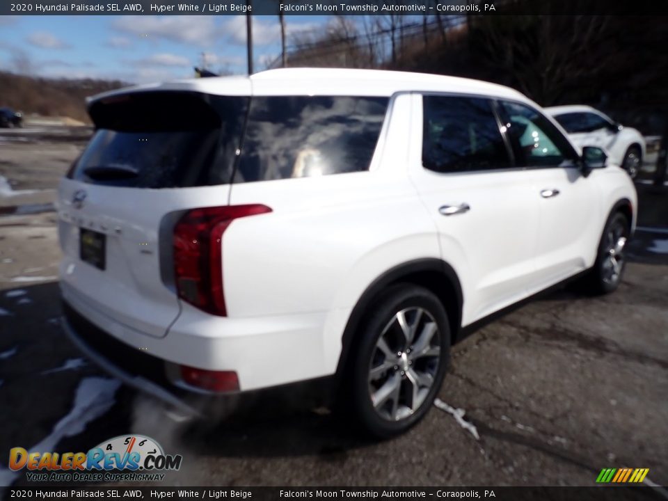 2020 Hyundai Palisade SEL AWD Hyper White / Light Beige Photo #2