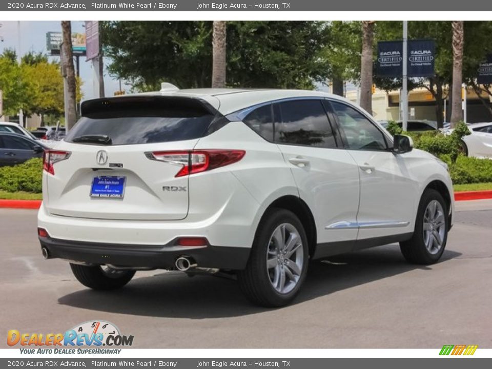 2020 Acura RDX Advance Platinum White Pearl / Ebony Photo #7