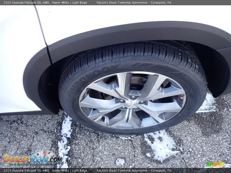 2020 Hyundai Palisade SEL AWD Hyper White / Light Beige Photo #7