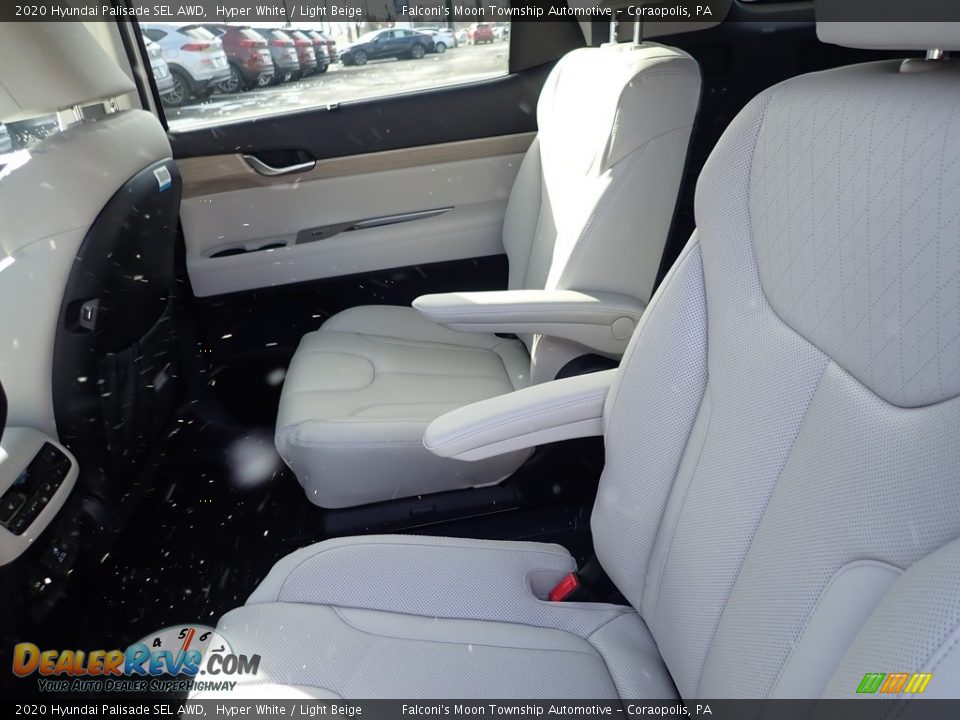 2020 Hyundai Palisade SEL AWD Hyper White / Light Beige Photo #8