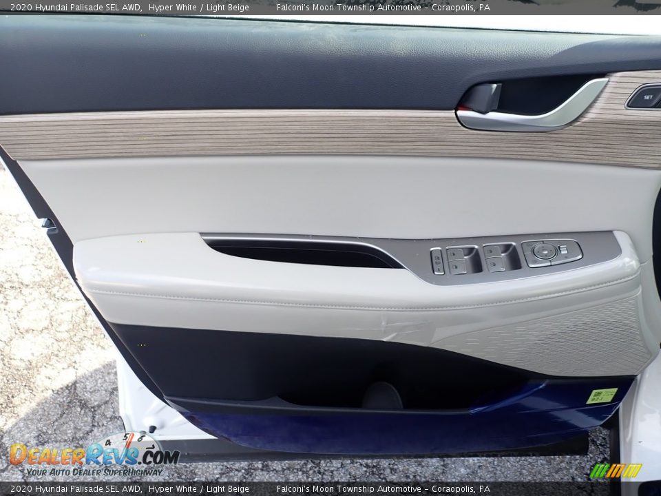 2020 Hyundai Palisade SEL AWD Hyper White / Light Beige Photo #11