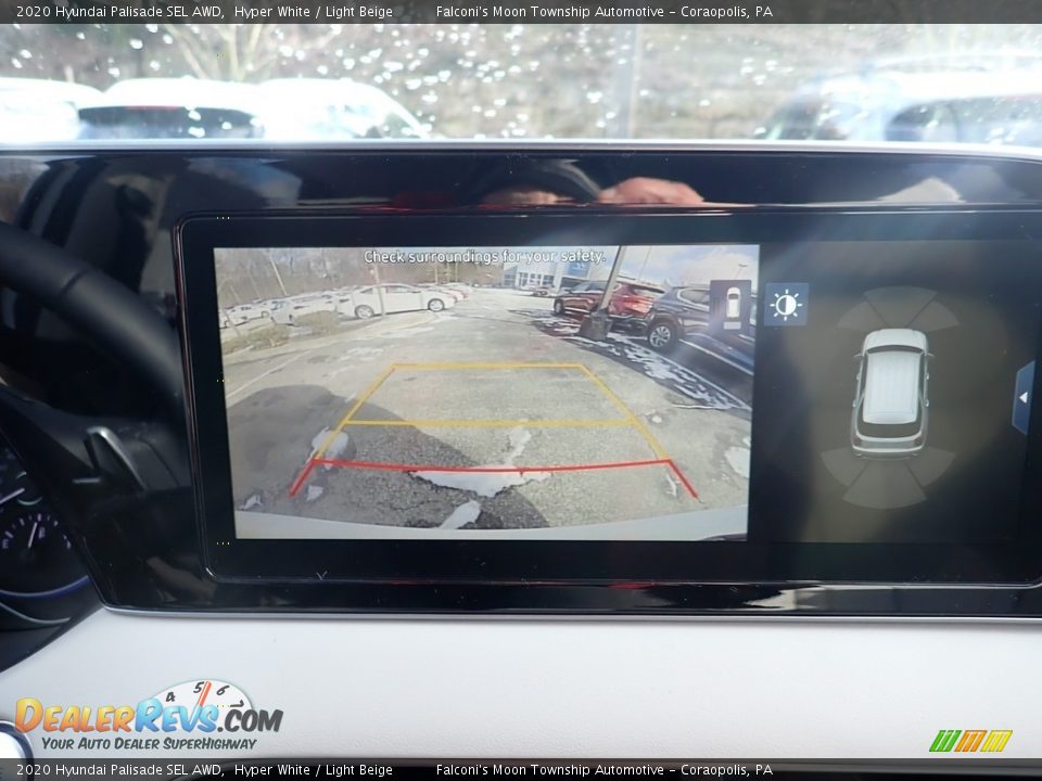 2020 Hyundai Palisade SEL AWD Hyper White / Light Beige Photo #15