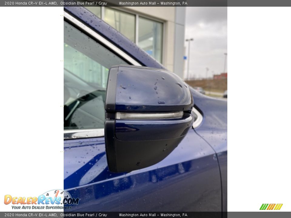 2020 Honda CR-V EX-L AWD Obsidian Blue Pearl / Gray Photo #28
