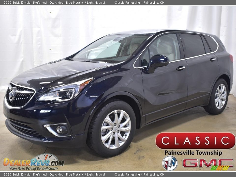 2020 Buick Envision Preferred Dark Moon Blue Metallic / Light Neutral Photo #1