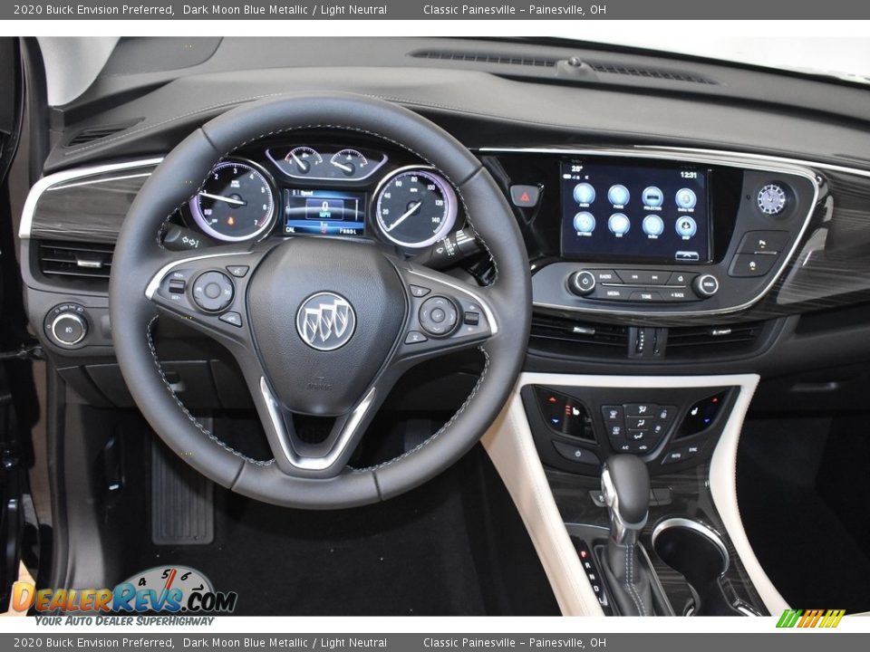 2020 Buick Envision Preferred Dark Moon Blue Metallic / Light Neutral Photo #9