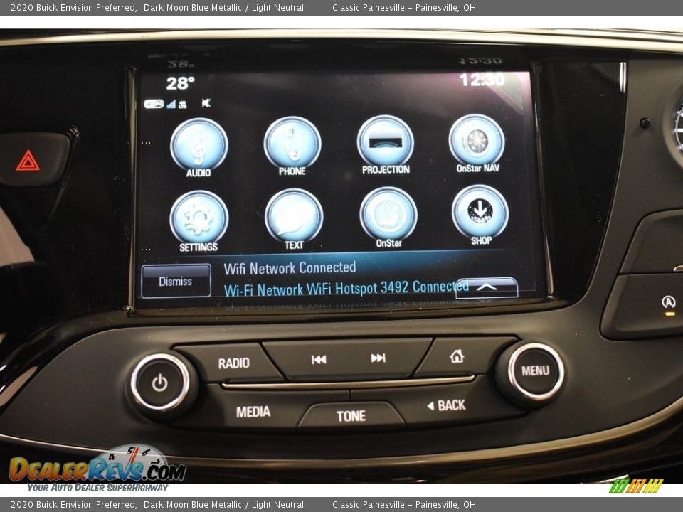 2020 Buick Envision Preferred Dark Moon Blue Metallic / Light Neutral Photo #10