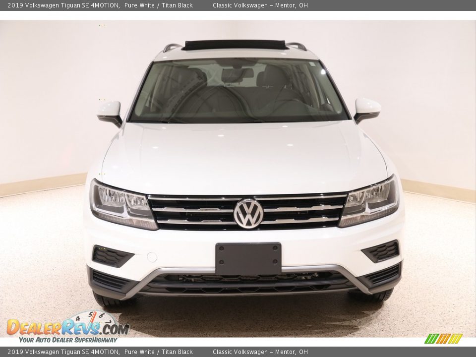 2019 Volkswagen Tiguan SE 4MOTION Pure White / Titan Black Photo #2