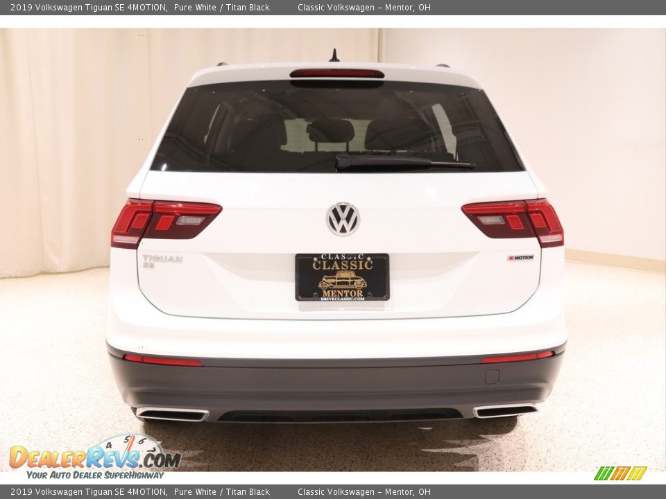 2019 Volkswagen Tiguan SE 4MOTION Pure White / Titan Black Photo #16