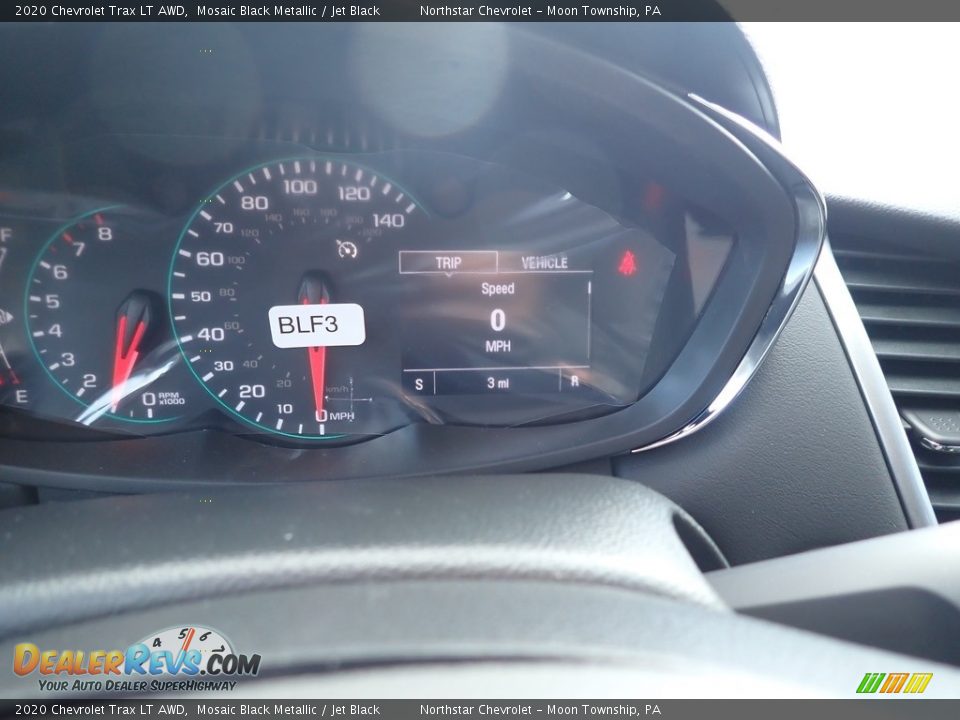 2020 Chevrolet Trax LT AWD Mosaic Black Metallic / Jet Black Photo #19