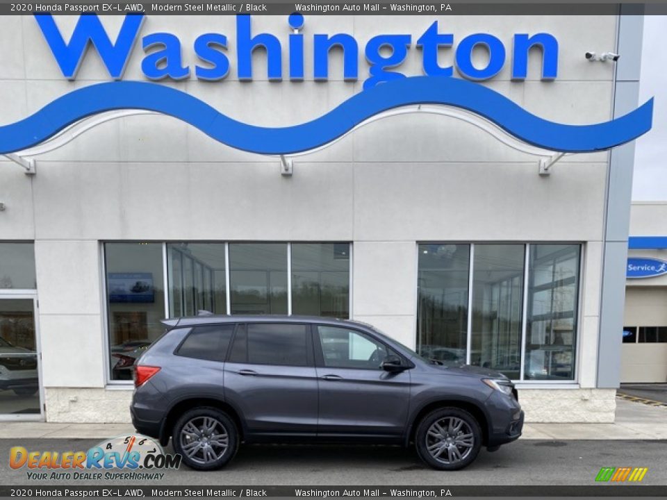 2020 Honda Passport EX-L AWD Modern Steel Metallic / Black Photo #1