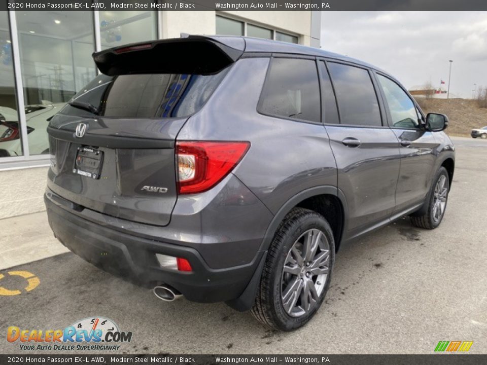 2020 Honda Passport EX-L AWD Modern Steel Metallic / Black Photo #7
