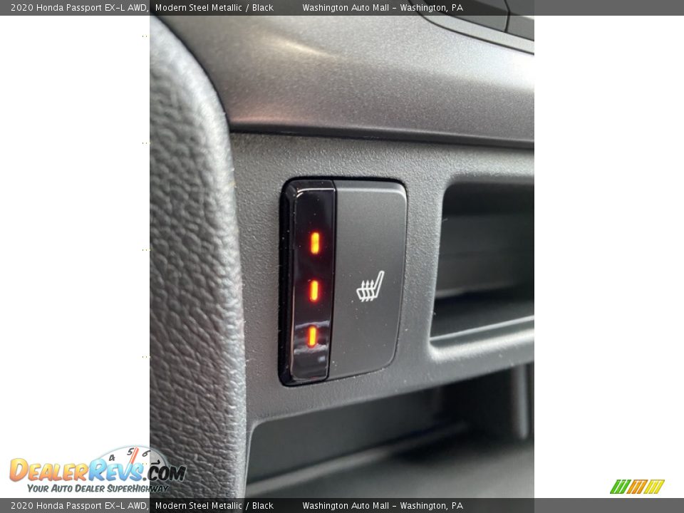 2020 Honda Passport EX-L AWD Modern Steel Metallic / Black Photo #35