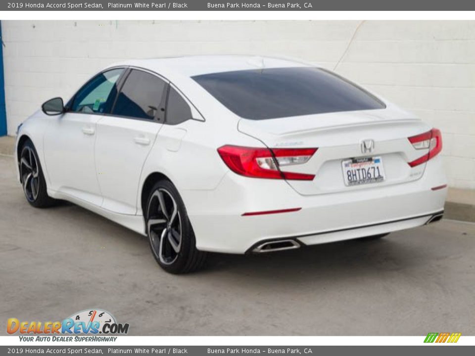 2019 Honda Accord Sport Sedan Platinum White Pearl / Black Photo #2