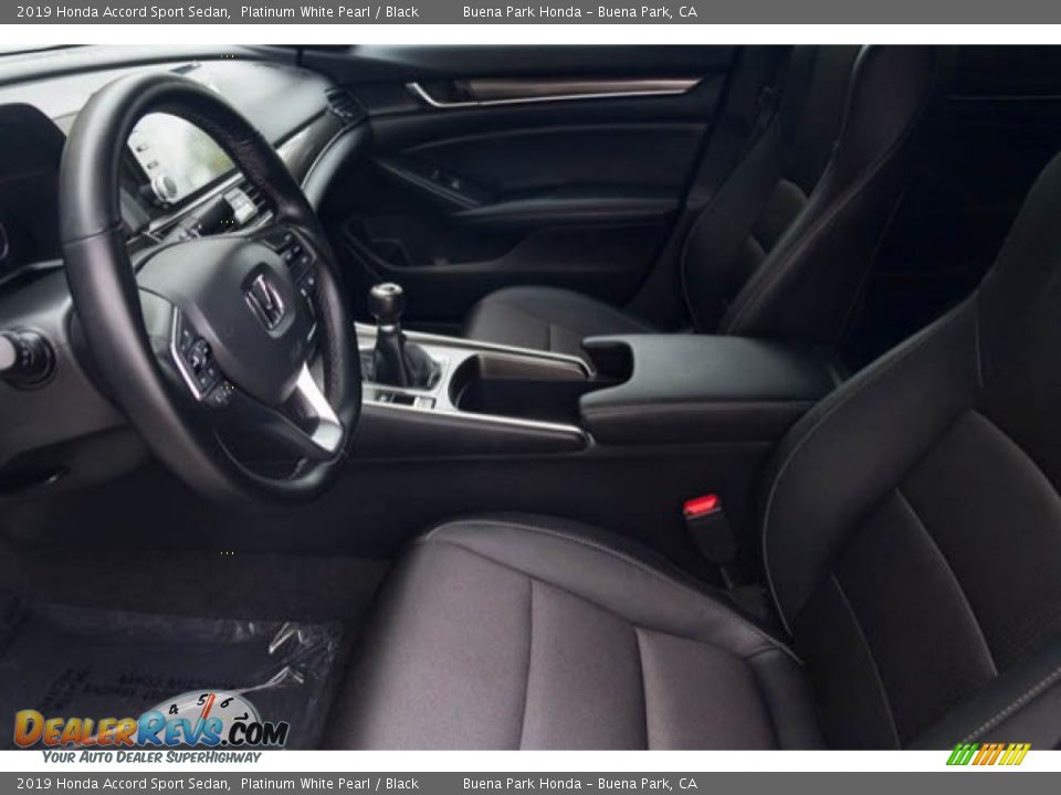 2019 Honda Accord Sport Sedan Platinum White Pearl / Black Photo #3