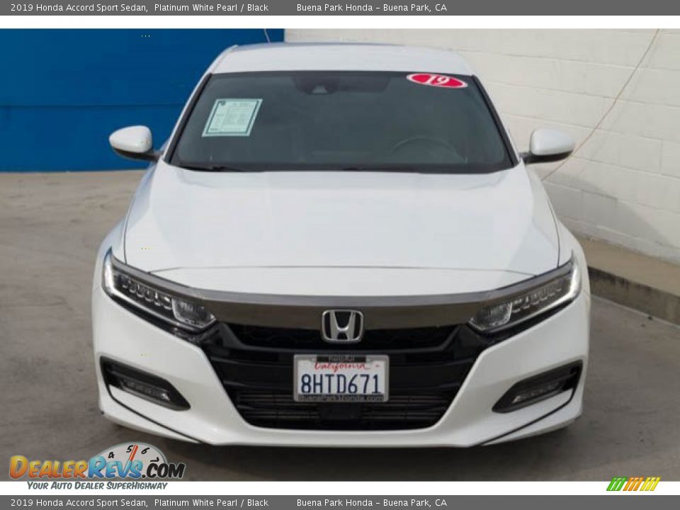 2019 Honda Accord Sport Sedan Platinum White Pearl / Black Photo #7
