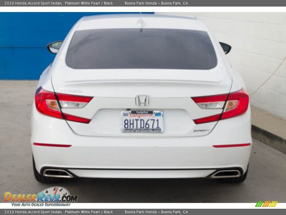 2019 Honda Accord Sport Sedan Platinum White Pearl / Black Photo #9