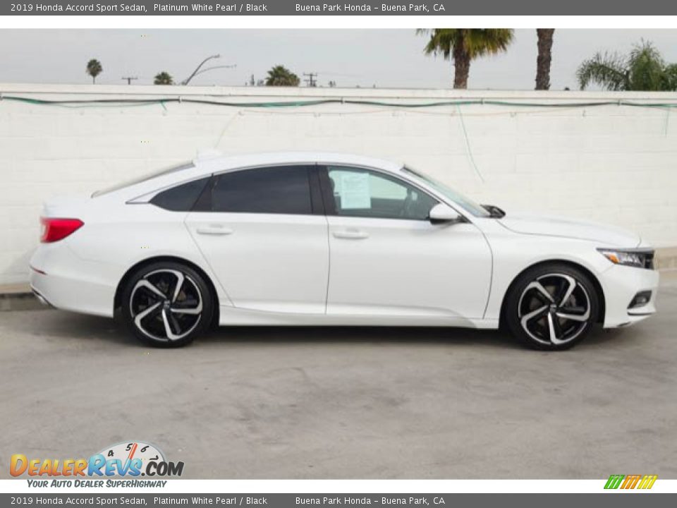 2019 Honda Accord Sport Sedan Platinum White Pearl / Black Photo #12