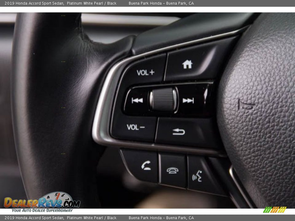 2019 Honda Accord Sport Sedan Platinum White Pearl / Black Photo #14