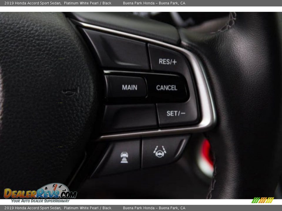 2019 Honda Accord Sport Sedan Platinum White Pearl / Black Photo #15