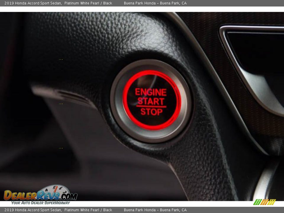 2019 Honda Accord Sport Sedan Platinum White Pearl / Black Photo #16