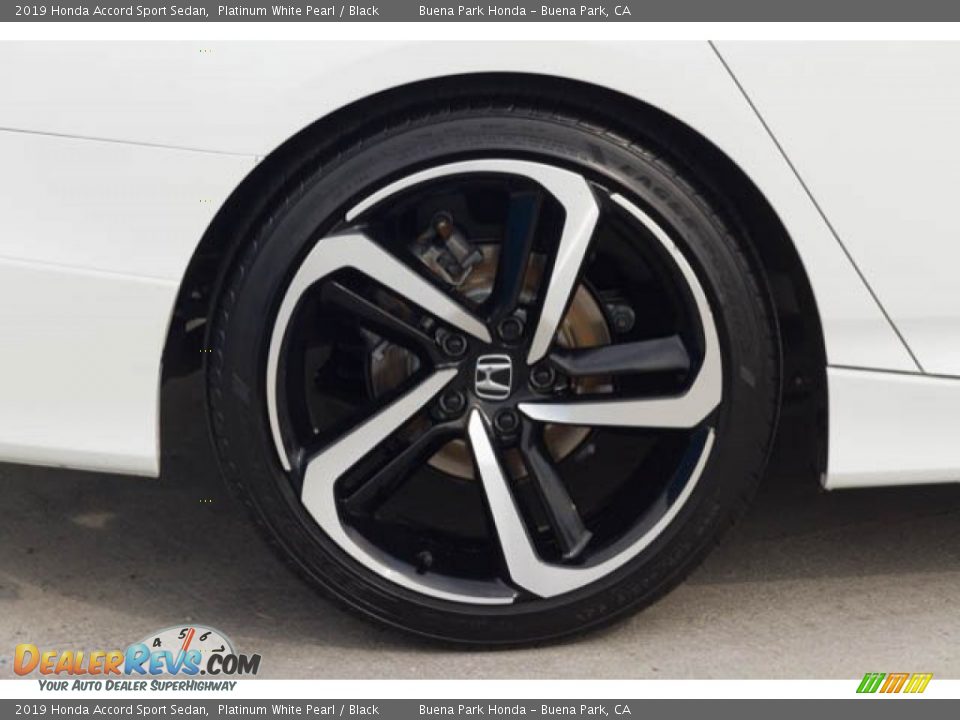 2019 Honda Accord Sport Sedan Platinum White Pearl / Black Photo #34