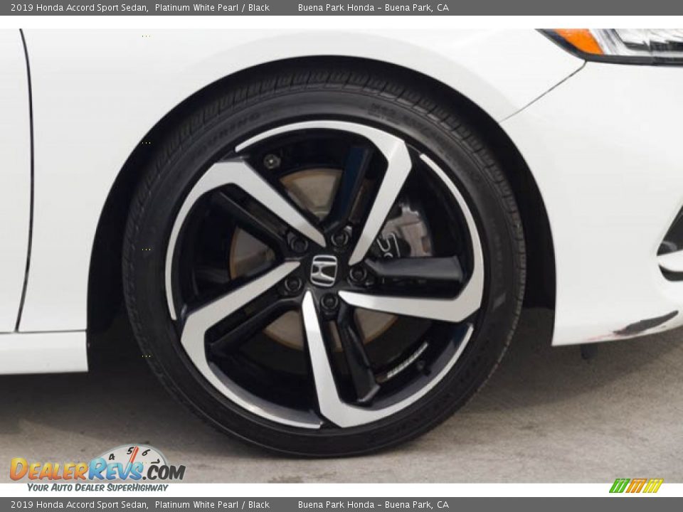 2019 Honda Accord Sport Sedan Platinum White Pearl / Black Photo #35