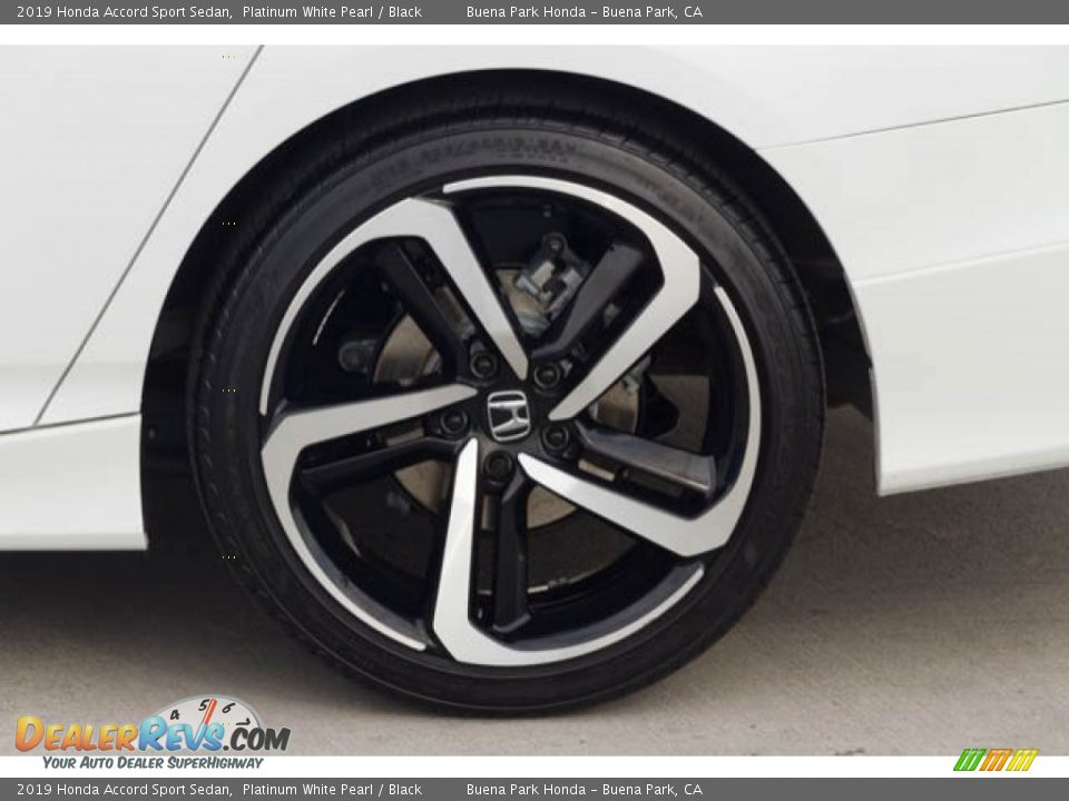 2019 Honda Accord Sport Sedan Platinum White Pearl / Black Photo #36
