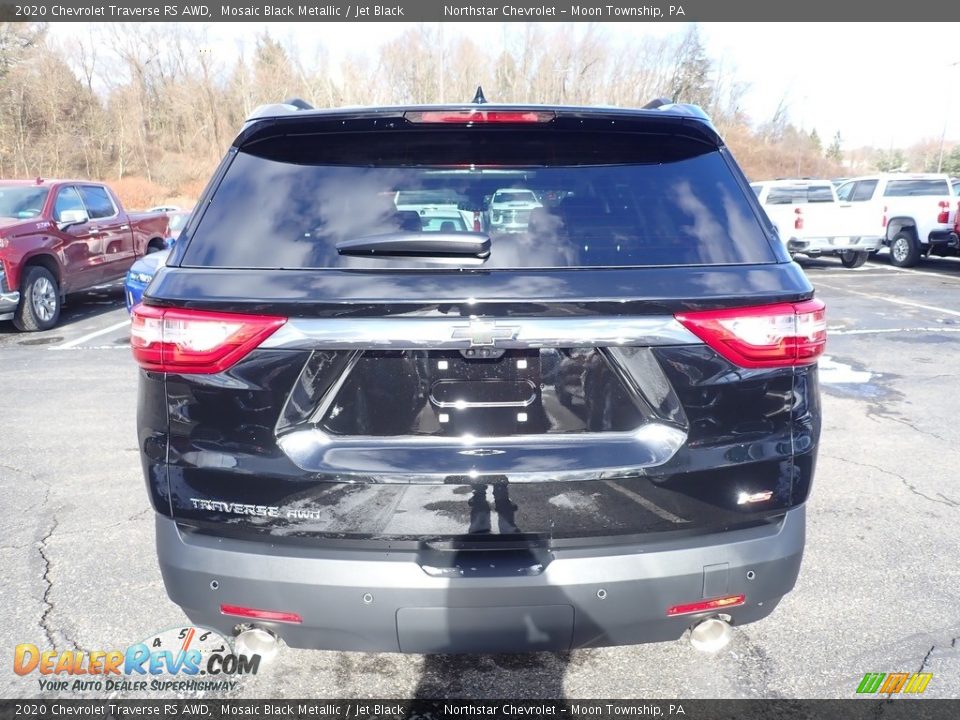 2020 Chevrolet Traverse RS AWD Mosaic Black Metallic / Jet Black Photo #4