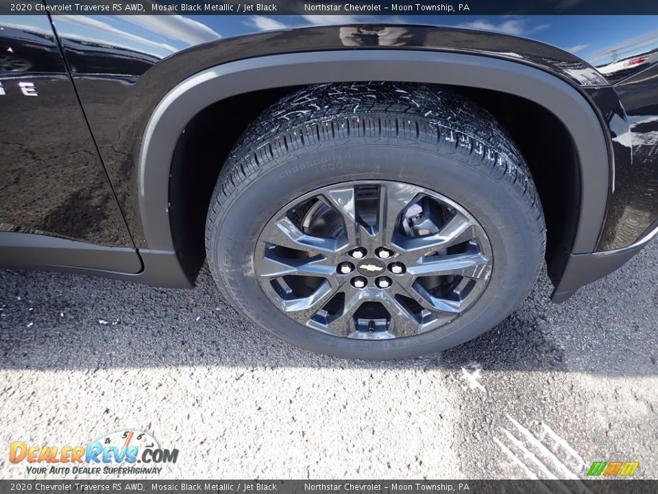 2020 Chevrolet Traverse RS AWD Mosaic Black Metallic / Jet Black Photo #8