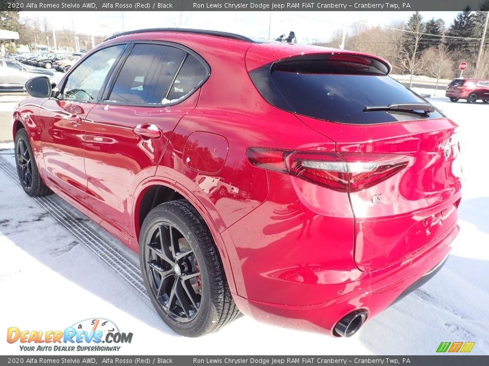 2020 Alfa Romeo Stelvio AWD Alfa Rosso (Red) / Black Photo #3