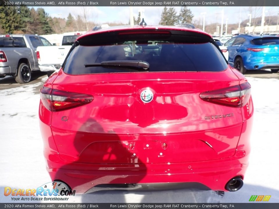 2020 Alfa Romeo Stelvio AWD Alfa Rosso (Red) / Black Photo #4
