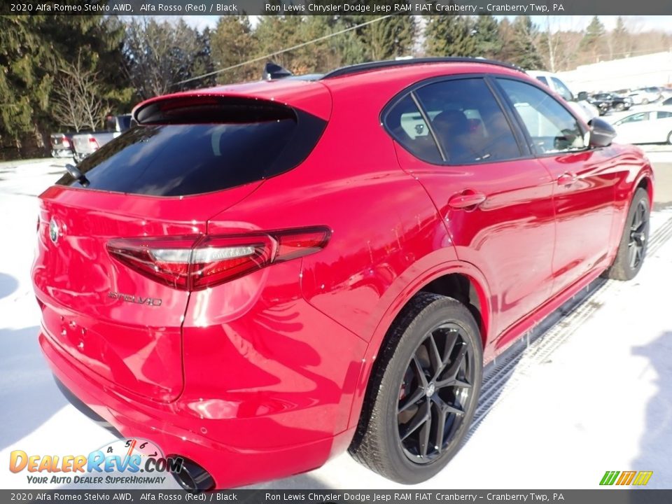 2020 Alfa Romeo Stelvio AWD Alfa Rosso (Red) / Black Photo #5