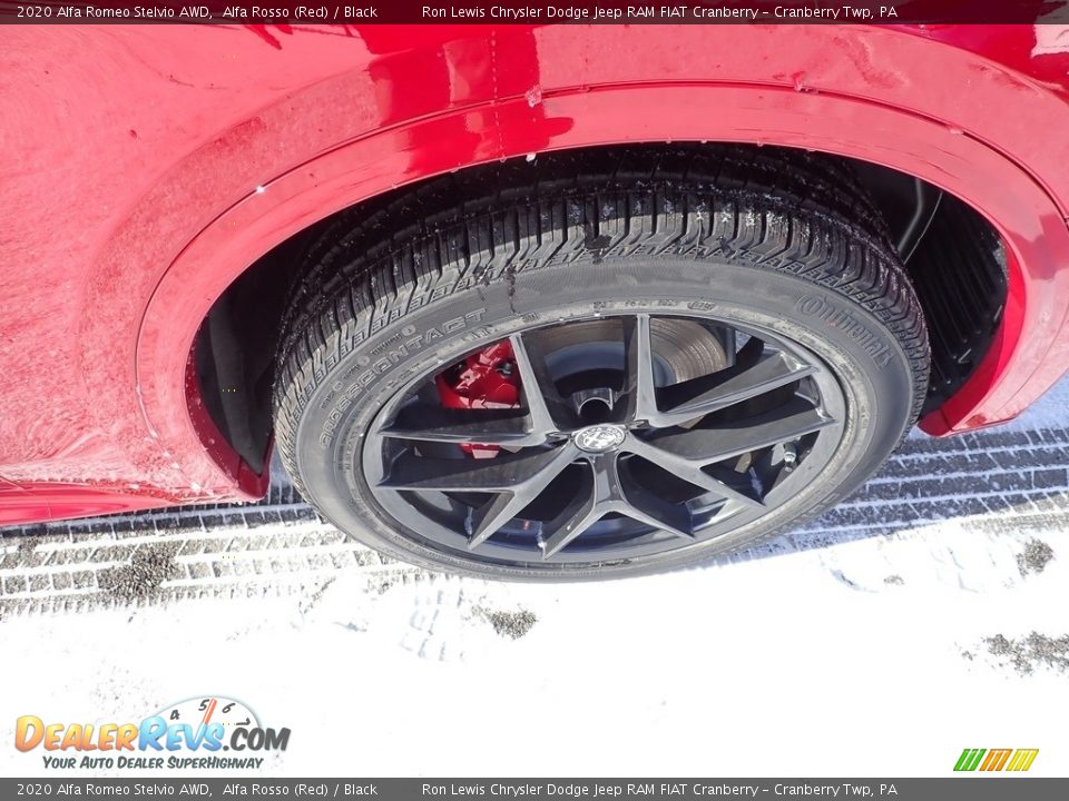 2020 Alfa Romeo Stelvio AWD Alfa Rosso (Red) / Black Photo #7