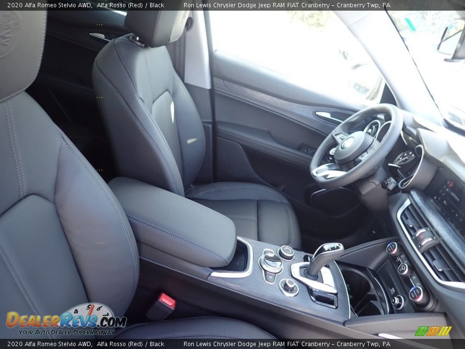 2020 Alfa Romeo Stelvio AWD Alfa Rosso (Red) / Black Photo #8