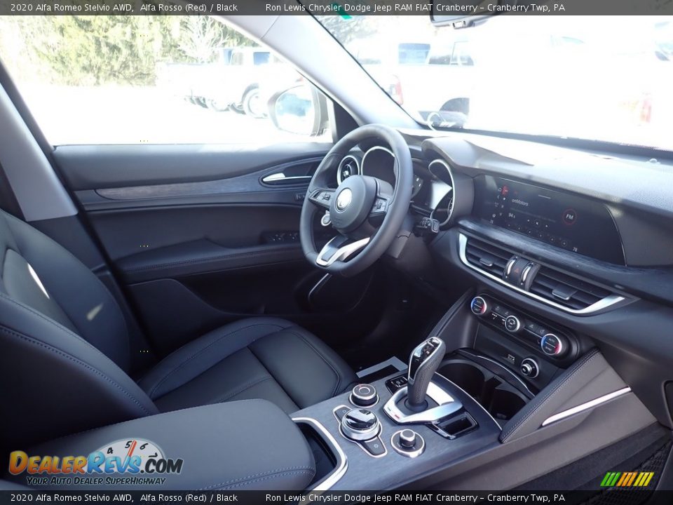 2020 Alfa Romeo Stelvio AWD Alfa Rosso (Red) / Black Photo #9
