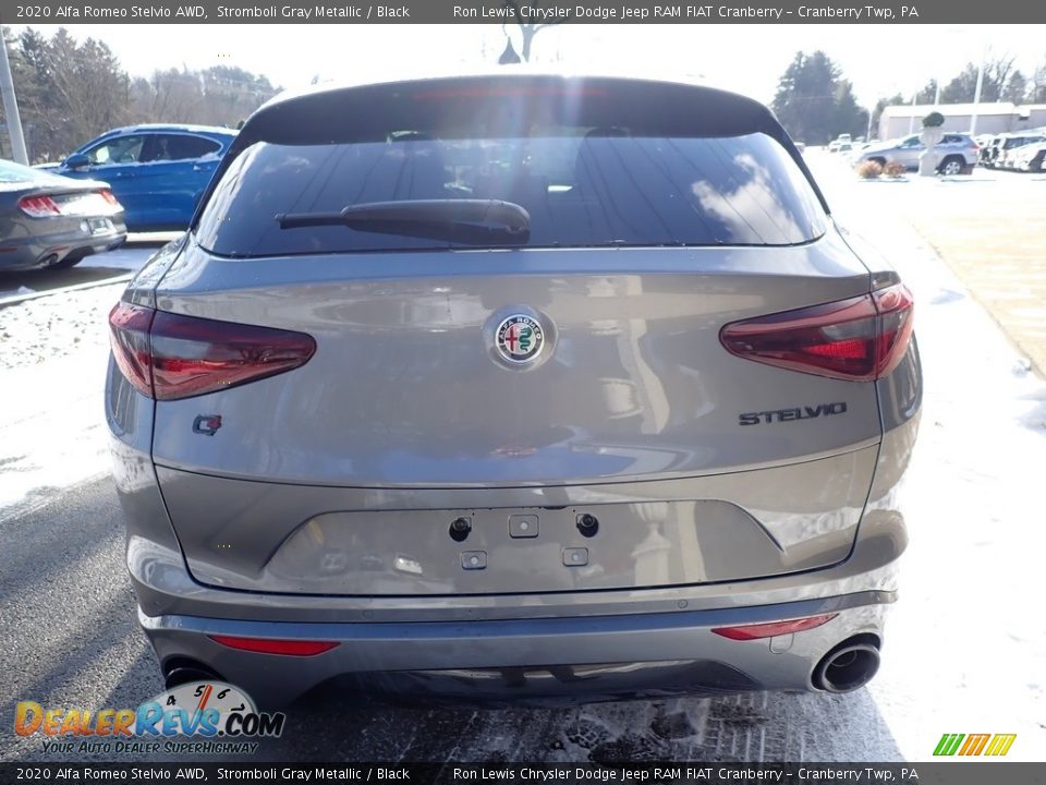 2020 Alfa Romeo Stelvio AWD Stromboli Gray Metallic / Black Photo #5