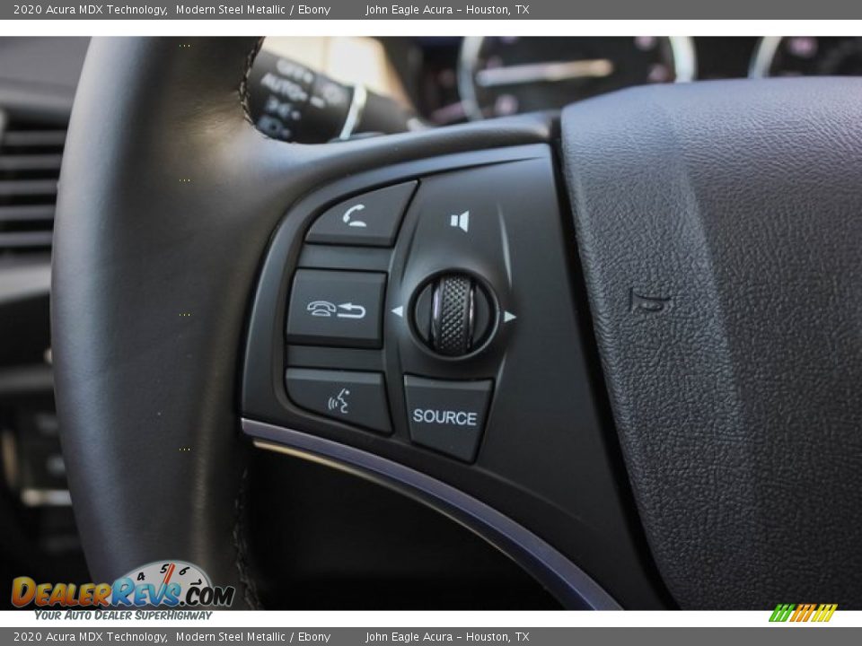 2020 Acura MDX Technology Modern Steel Metallic / Ebony Photo #36