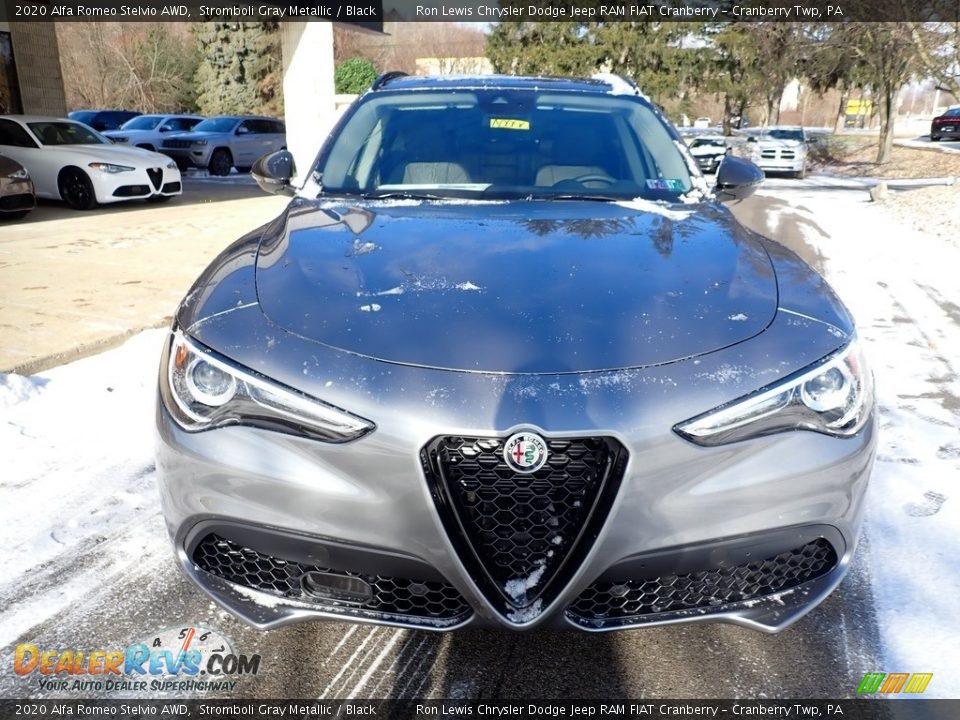 2020 Alfa Romeo Stelvio AWD Stromboli Gray Metallic / Black Photo #9