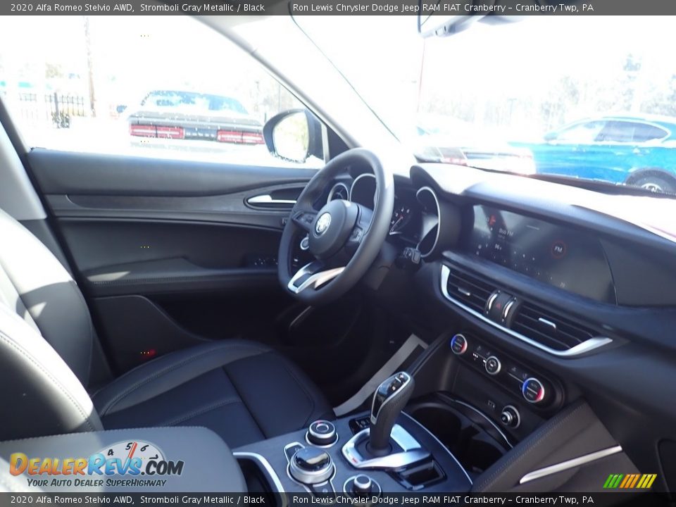 Black Interior - 2020 Alfa Romeo Stelvio AWD Photo #12