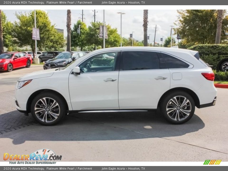 2020 Acura MDX Technology Platinum White Pearl / Parchment Photo #4