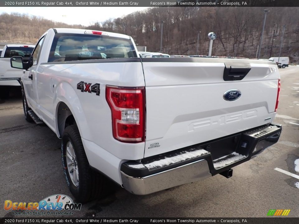 2020 Ford F150 XL Regular Cab 4x4 Oxford White / Medium Earth Gray Photo #6
