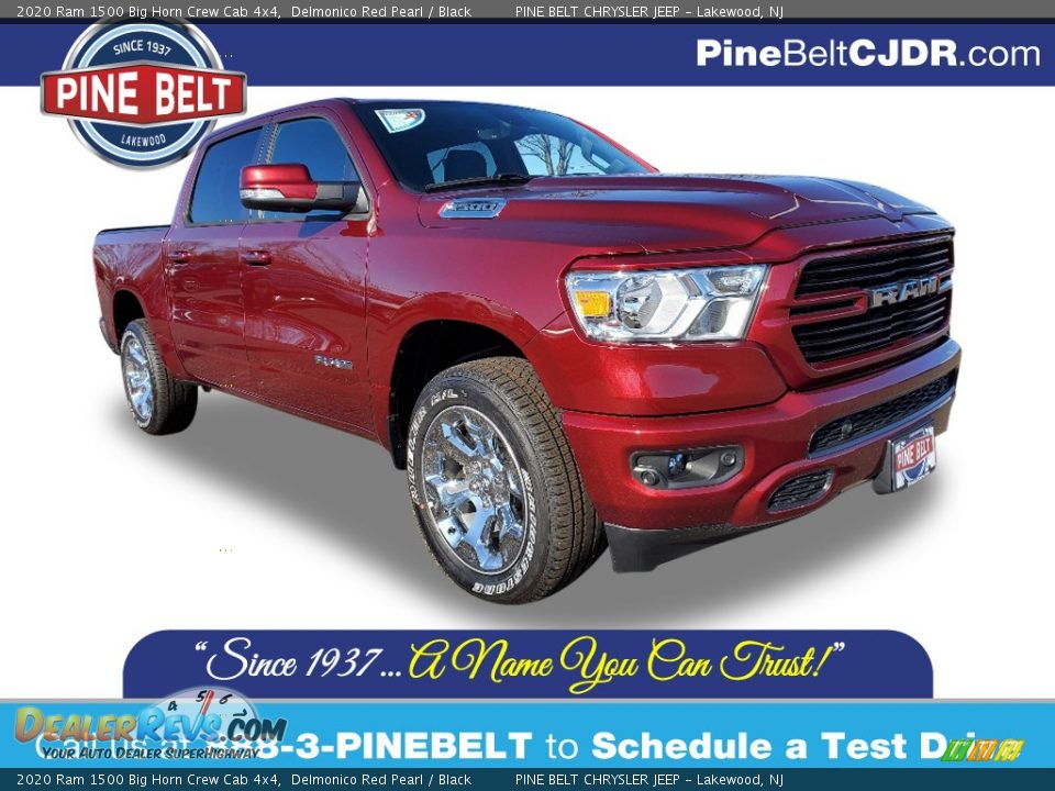 2020 Ram 1500 Big Horn Crew Cab 4x4 Delmonico Red Pearl / Black Photo #1