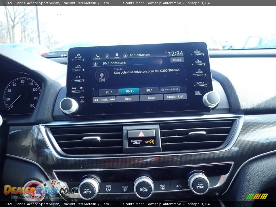 2020 Honda Accord Sport Sedan Radiant Red Metallic / Black Photo #13